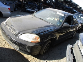 1998 HONDA CIVIC EX BLACK 1.6L VTEC AT 2DR A15243